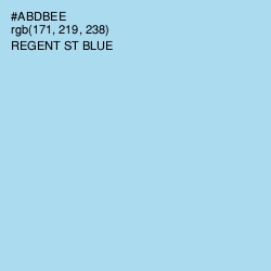 #ABDBEE - Regent St Blue Color Image